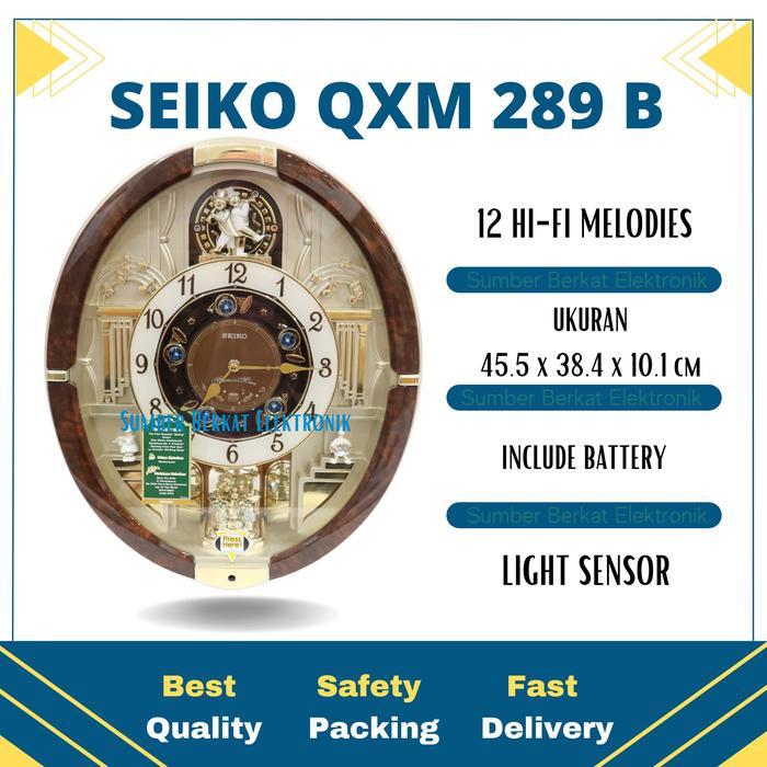 JAM DINDING MELODIES SEIKO QXM289B Melodies in Motion ORIGINAL