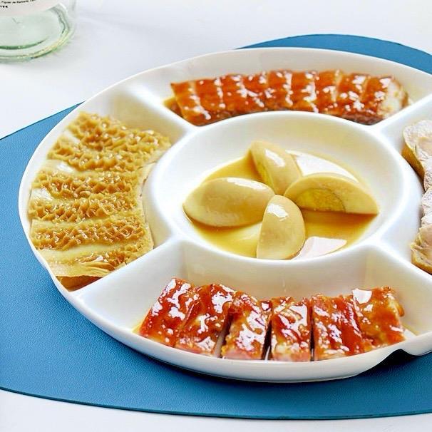 Piring Keramik Sekat 5 / Piring Saji Keramik Sekat 5 / Piring Saji Sekat / Piring Saji Chinese BBQ /