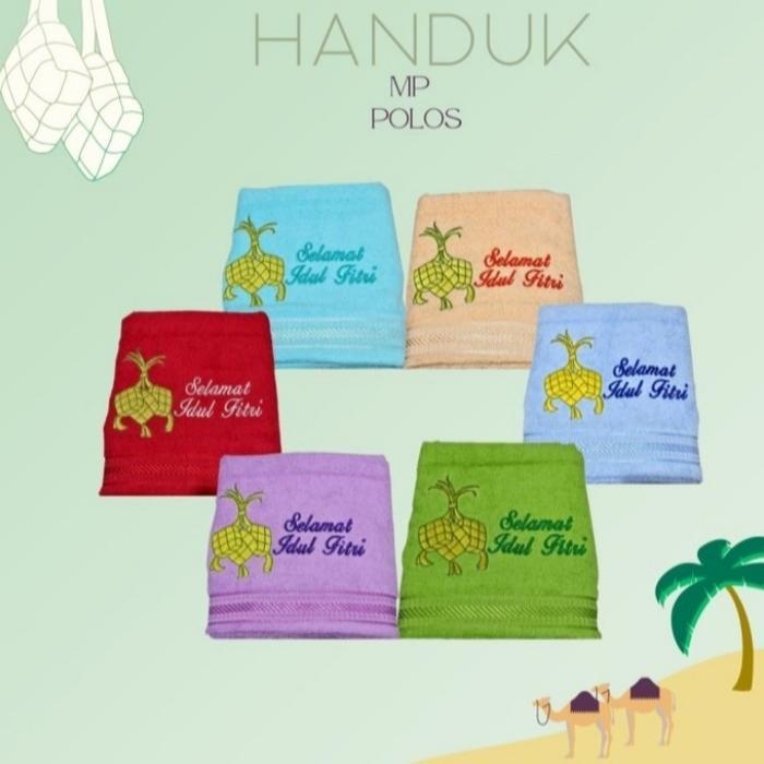 Handuk Bordir Idul Fitri merk Merah Putih Ukuran 50x100