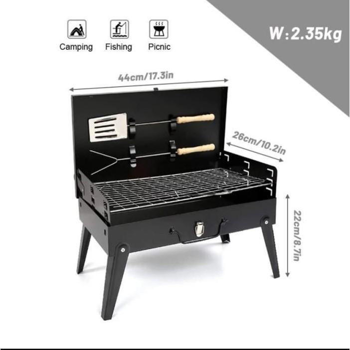Panggangan BBQ Portable Grill Lengkap Alat Panggang Barbeque