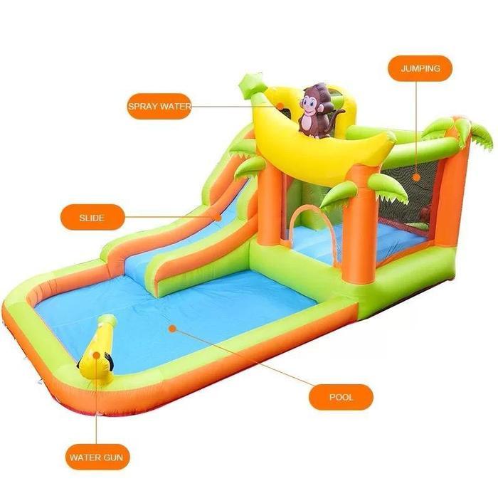 ORIGINAL Happy Hop Rumah istana balon rumah balon inflatable toys perosotan anak inflatable bouncer