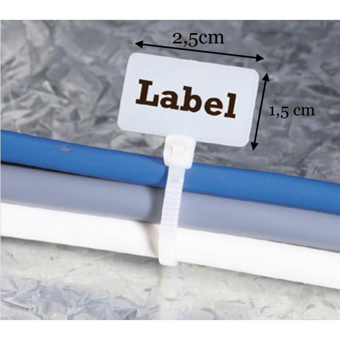 Kabel ties label 2.5x100 / kabel ties marker 2.5x100mm