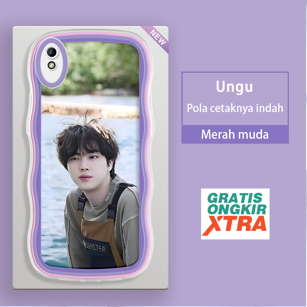 Casing HP Redmi 6 6A 7 8 8A Pro 9 9A 9I 9AT 9C 10A 10C 10 5G 13 13C POCO C65  Pola BTS Jin  warna-wa