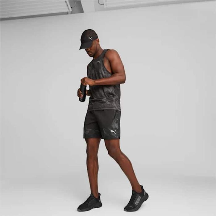 Puma Running Visor Cap Black Hitam 026165-01 Unisex Topi Original 100%