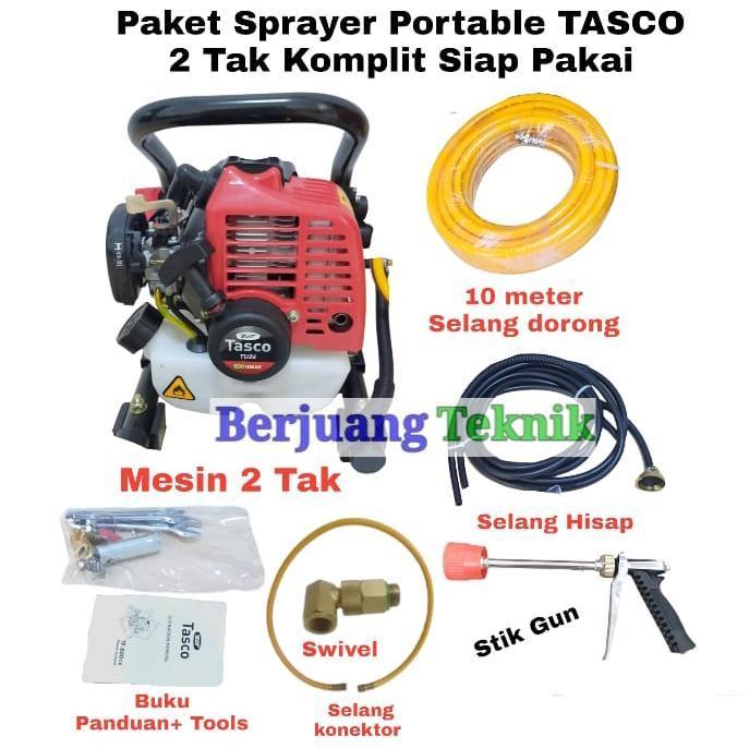 SPRAYER PORTABLE 2 TAK TASCO TU-26 || POWER SPRAYER MESIN STEAM MOTOR