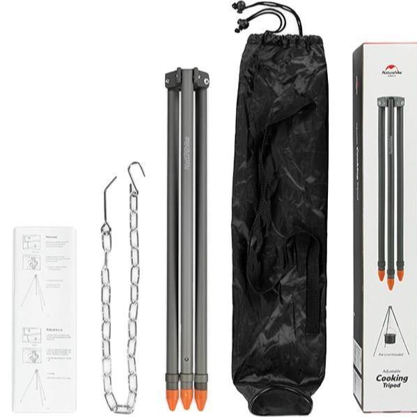 ADJUSTABLE COOKING TRIPOD NATUREHIKE NH19CJ004 TIANG PANCI NESTING