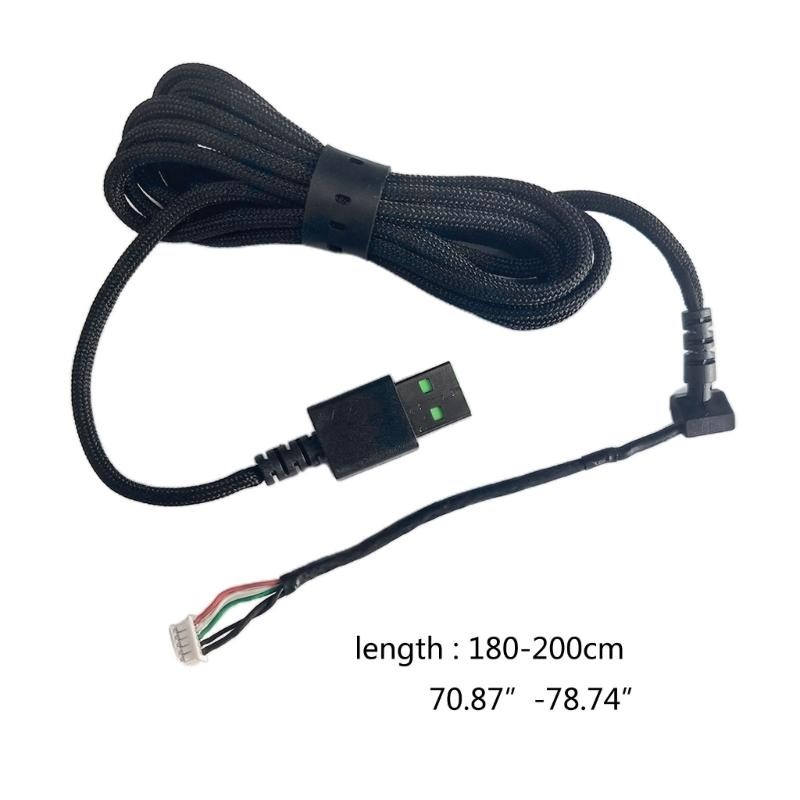 USB Soft Mouse Cable For DeathadderV2 Mini Game Mouse Line Replacement Wire
