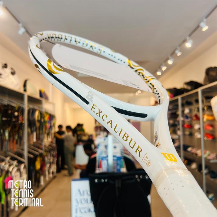 Wilson Excalibur 115 White Gold 2024 Limited Edition Tennis Racket ( Raket Tenis Wilson Excalibur )