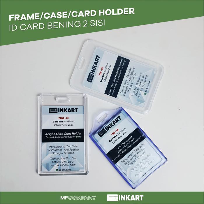 CASE ID CARD BENING FRAME ID CARD 2 SISI ID CARD HOLDER SATUAN