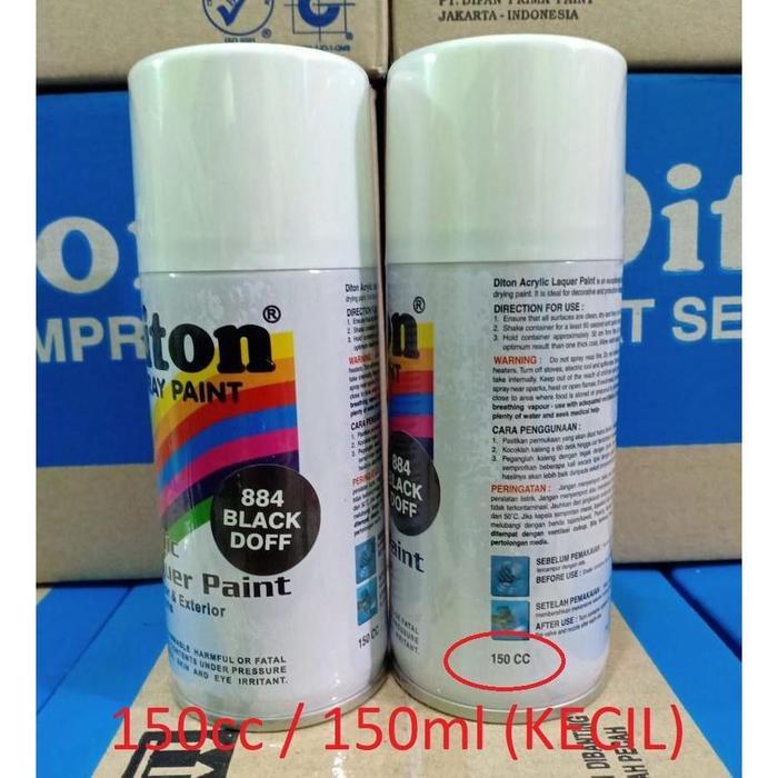 "New" DITON Spray Paint Pilox Cat Semprot 150cc (KECIL) Warna Glossy Metallic Doff Stabilo Chrome