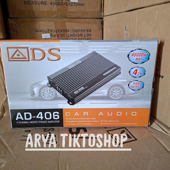 Power Amplifier 4Channel ADS AD 406 AMPLIFIER 4CHANNEL ADS AD 406