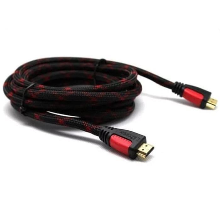 KABEL HDMI PENGHUBUNG LAPTOP KE PROYEKTOR TV MONITOR PANJANG 5M MURAH