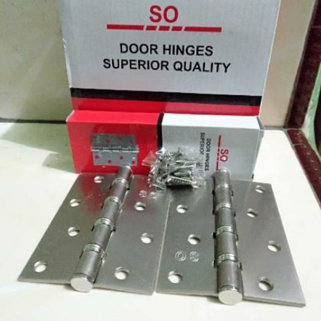 N3W Engsel pintu tebal 4" engsel pintu kayu tebal sepasang engsel pintu kayu