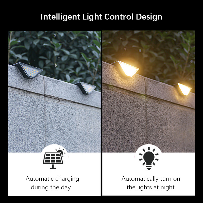 8Pcs LED Solar Step Lights, Waterproof Outdoor Stair Lights, Solar Deck Lights Outdoor Solar