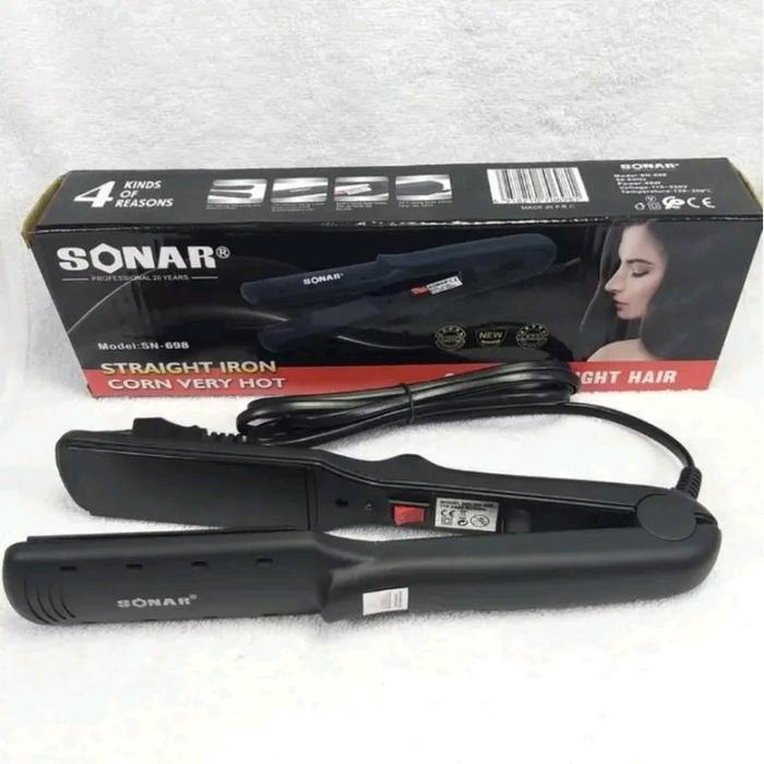 [Ori] Catokan Rambut 698 Pelurus Rambut Curly Straightener Dengan On/Off - Sisir