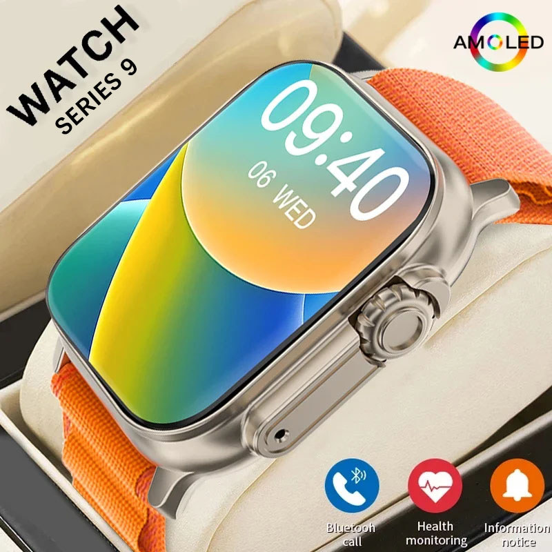 New Smart Watch 9 Ultra Gen 2 Watch Ultra Iwo Watch Ultra Nfc Smartwatch Series 9 Bluetooth Call 2.2