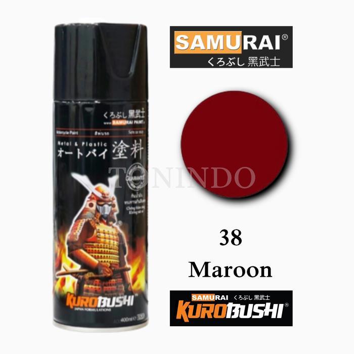 Cat Samurai Maroon No. 38 Cat Semprot/Spray Merah Marun