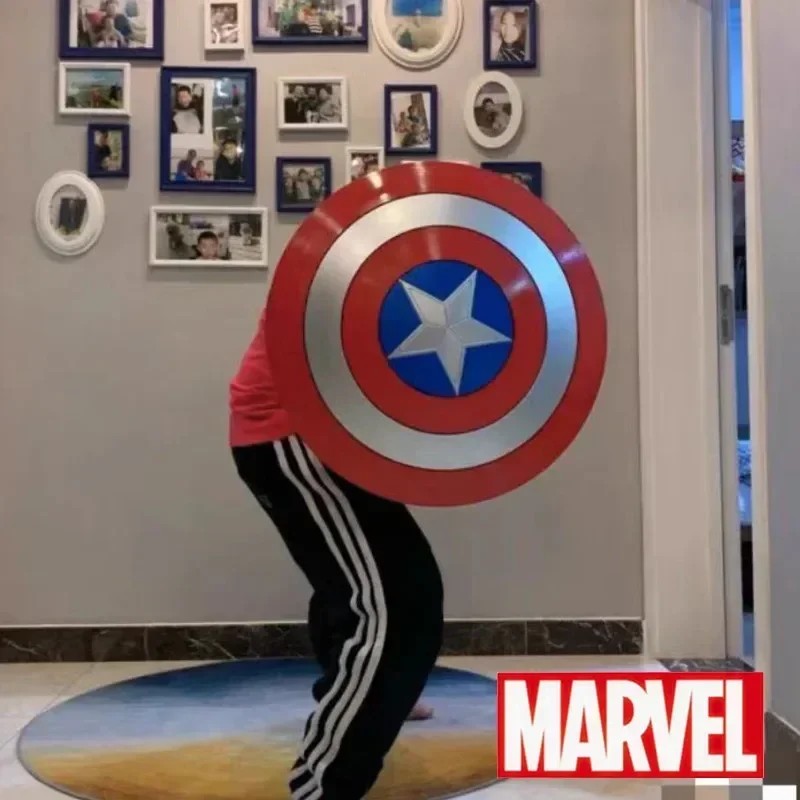 47.5cm Full Metal Captain Shield Cosplay Prop Adults And Kids Halloween/Carnival/Christmas Super