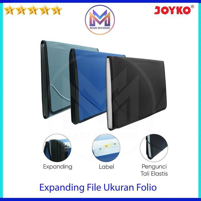 Map Plastik Joyko Expanding File Folio / Dompet Sekat Organizer Folder