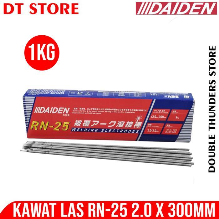 Daiden Kawat Las Listrik Kawat Las Elektroda 2MM X 300MM AWS E6013 Welding Electrodes RN-25 Kawat