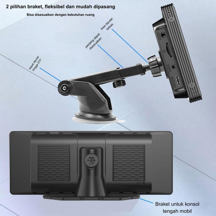 Jk Space Head Unit Android Ios Auto 7In Layar Sentuh Mobil Navigasi Pemutar Video Multimedia