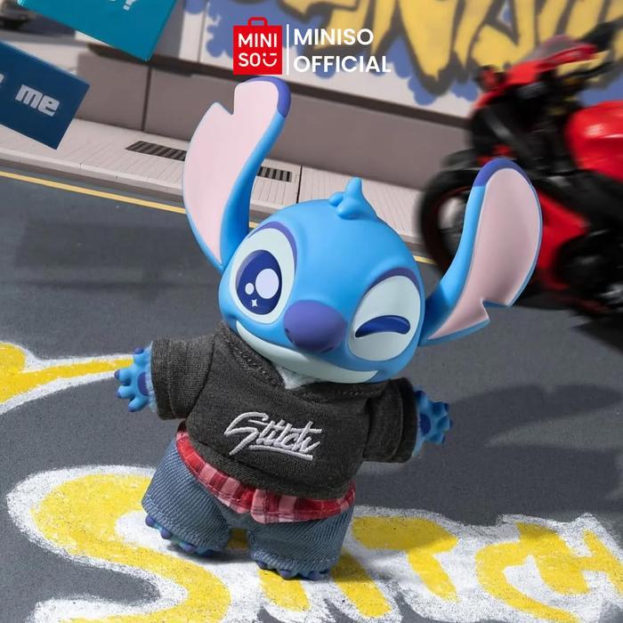 MINISO Disney Stitch Dress-Up Show Series Vinyl Plush Blind Box blind box figure kotak buta random