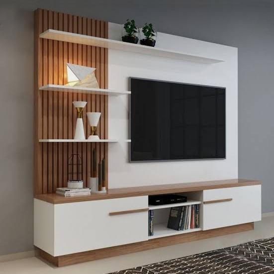 Backdrop tv kisi-kisi/ Backdrop tv minimalis/ Meja tv gantung/ Rak tv - meja aja 160