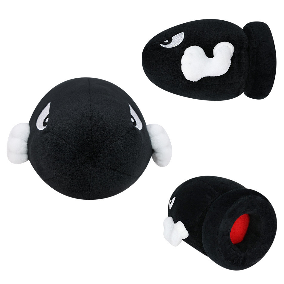 Super Mario Bros Wonder Bullet Bill Bomb Rocket Shell Action Figure Collectible Ornament Kids Fans