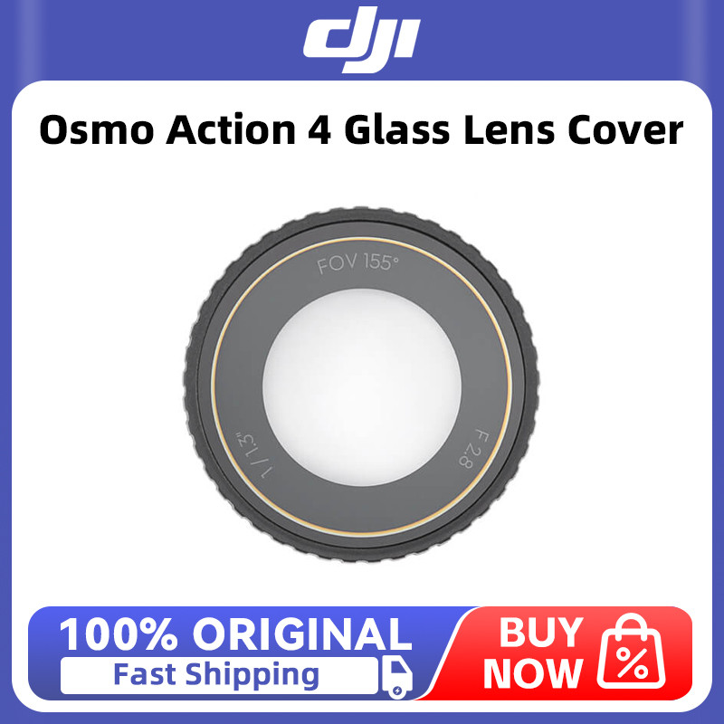 DJI Osmo Action 4 Glass Lens Cover High Strength Glass and AF Coating for Stain and Scratch
