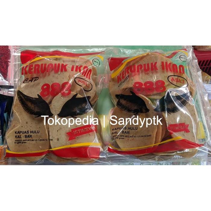 Kerupuk Ikan Belidak Belida Belido Lopis Asli Nani 888 Kapuas Hulu