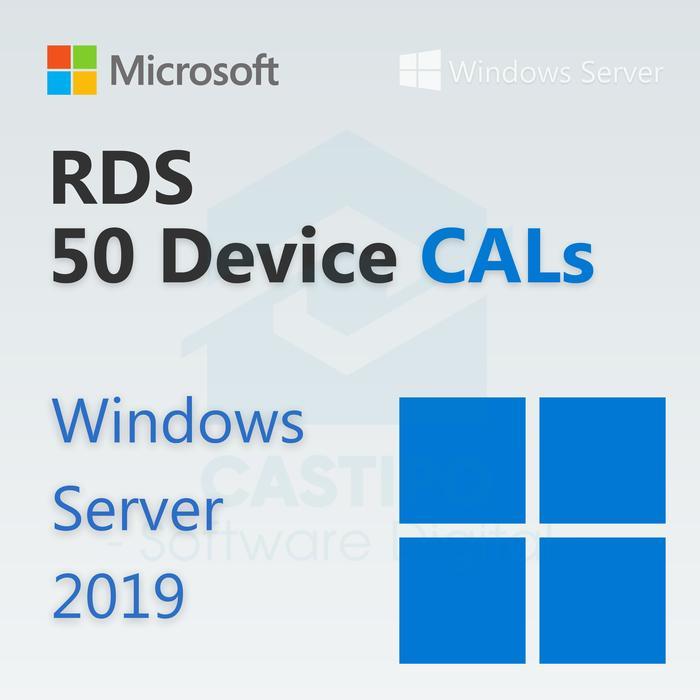 Windows Server 2019 RDS Device Connections 50 CAL Online Activation