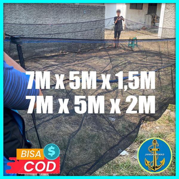 DISKON Keramba Ikan Ukuran Jumbo Waring Jaring RK 3 Bar track super Tebal siap pakai ukuran 7x5x1,5