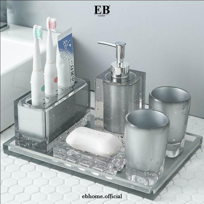 Perlengkapan Kamar Mandi Set / Luxury Glass Bathroom 85