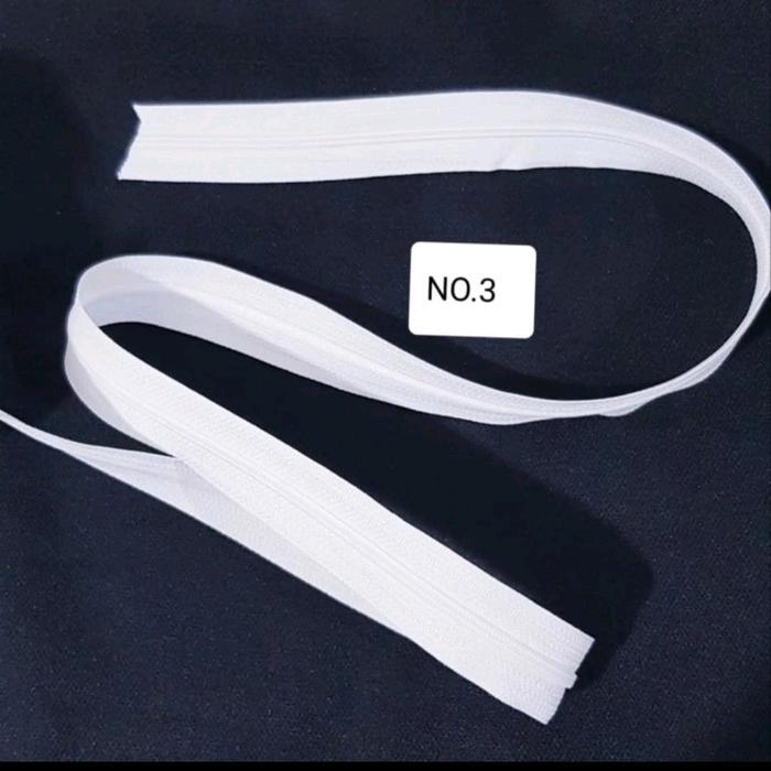 RESLETING METERAN MERK YKK HARGA PER METER ( TANPA KEPALA )