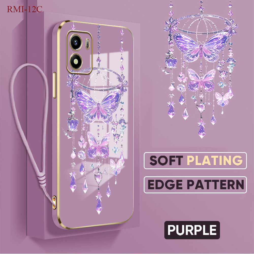 Casing Hp Untuk Xiaomi Redmi 15 15C 14C 13X 13 13C 12 12C 4G 5G Lokal Stock Send Lanyard Phone Case 
