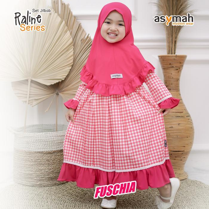 ORIGINAL Gamis Anak Warna-Warni Motif Kotak Mix Renda Katun Jepang Tokai Senko Original - Raline