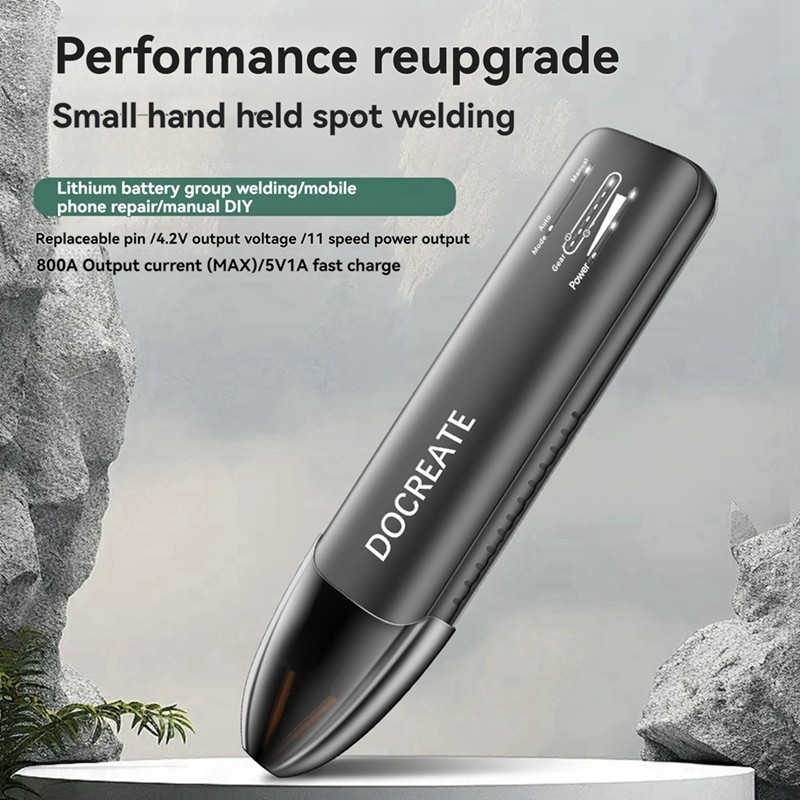 Docreate Docreate Portable Spot Welder Handheld LED Display Spot Welder Small 18650 Mobile Lithium