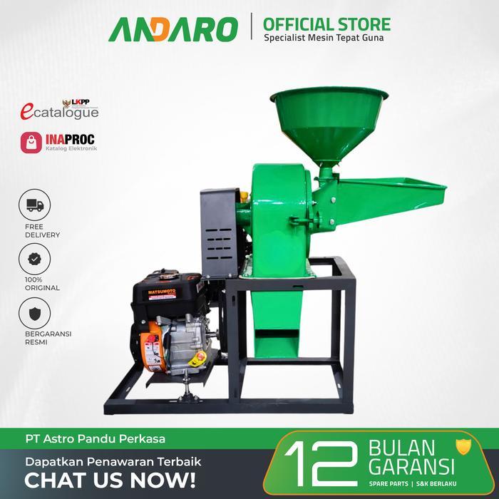 Mesin Pembuat dan Giling Tepung Disc Mill MDM 9-23 Untuk Beras, Jagung & Biji-Bijian