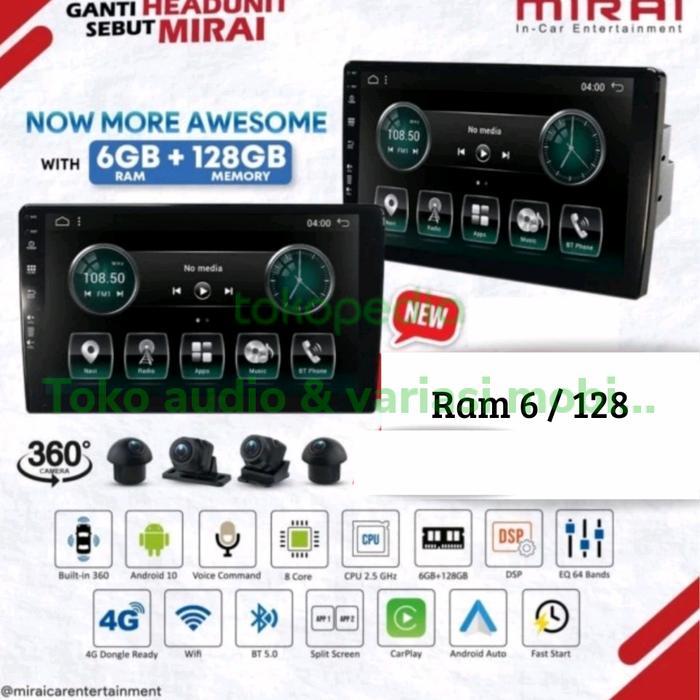 Headunit Android Mirai asuka MR-9032/MR-1032 avm ram 6/128