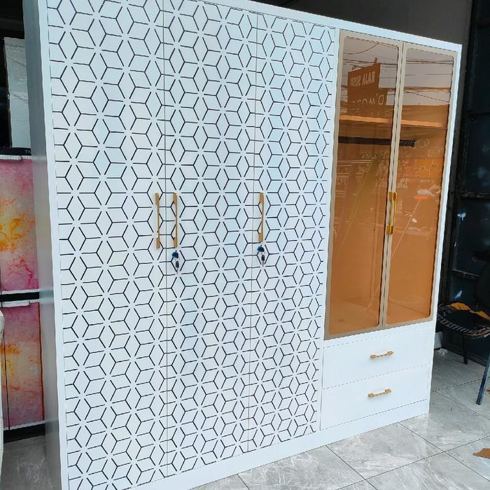 Lemari pakaian 5pintu besi