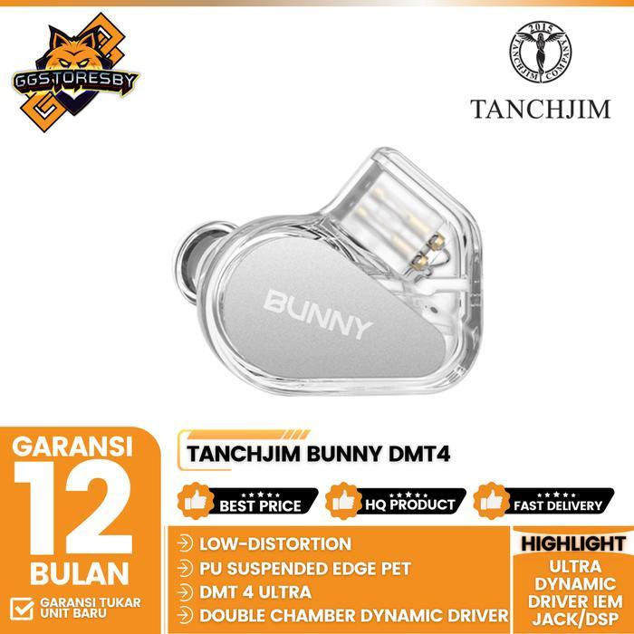 Tanchjim Bunny Dmt4 Ultra Dynamic Driver Earphone In Ear Monitor With Microphone