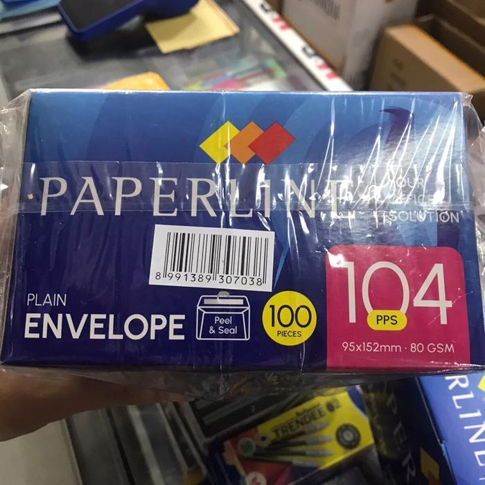 Amplop surat putih / Amplop PPS Paperline ( 1 kotak isi 100 pcs )