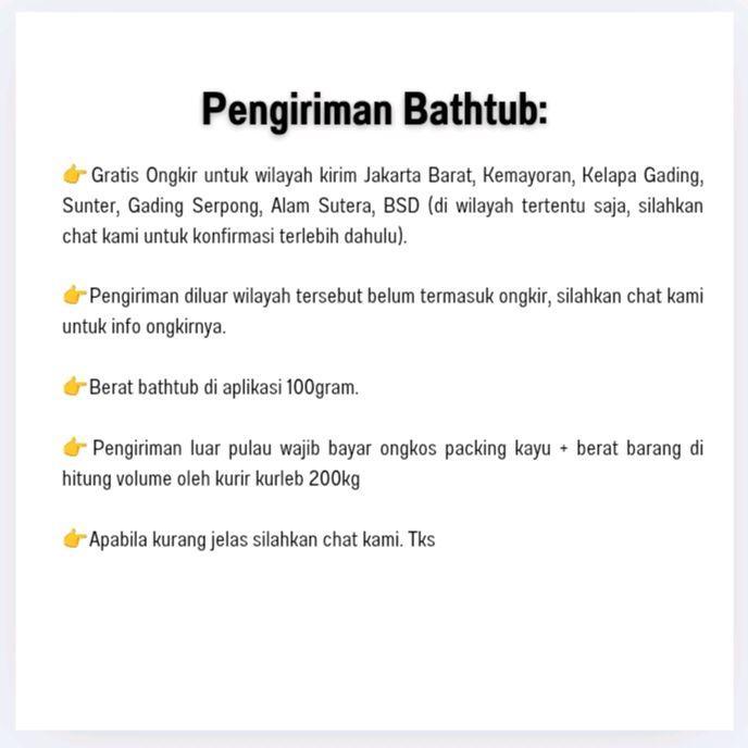 Bathtub bak mandi TOTO FB1700-70(Include Afor) /Bathtub TOTO FB1700-70/Bak Mandi TOTO FB1700-70