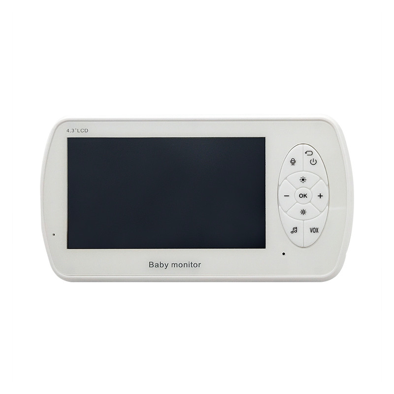 Smart 4.3 Inch LCD Wireless Temperature Sleeping Sound Alarm 2 Way Audio HD 1080P Video Baby Monitor