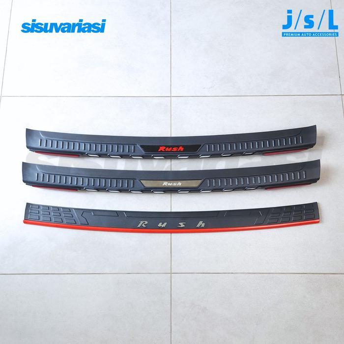 Sillplate Belakang Toyota All New Rush 2018-2025 Jsl Rear Scuff Plate Aksesoris Mobil