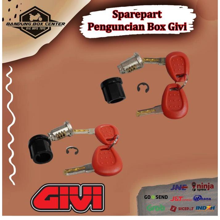 Sparepart Penguncian Box Givi Kunci Set Untuk Top Box Givi Rumah Kunci