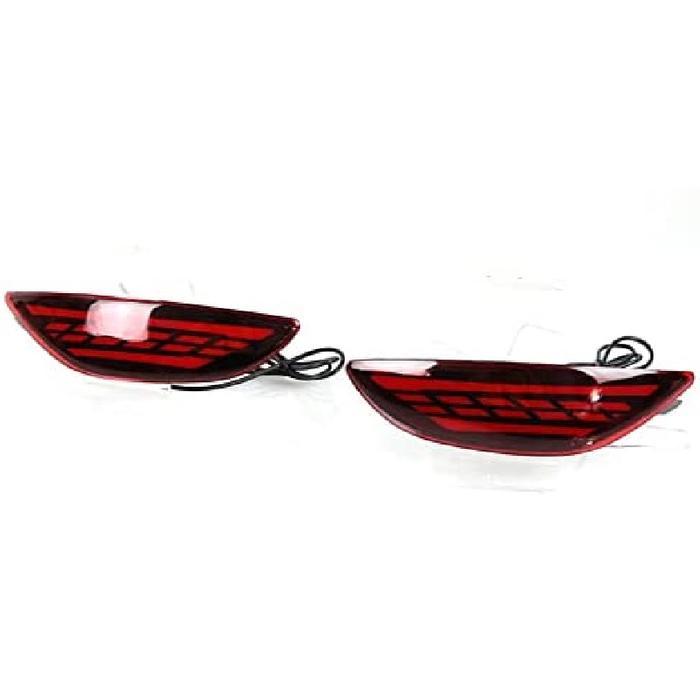 2Pcs Led Rear Bumper Tail Brake Light For Hyundai Accent Verna Brio