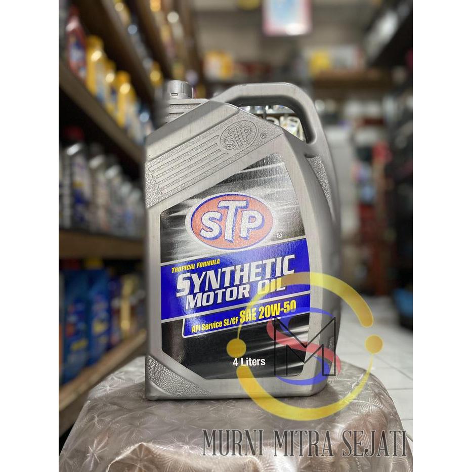 STP SYNTHETIC MOTOR OIL OLI SAE 20W-50 20 W 20W50 GALON 4 L