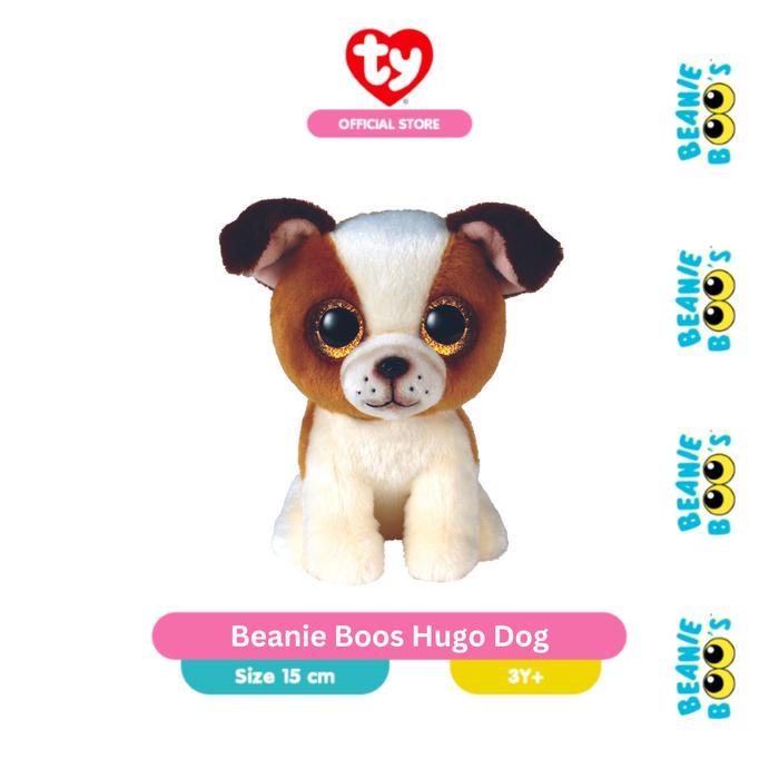 TY Beanie Boos Hugo Dog (Regular) - Boneka Anjing