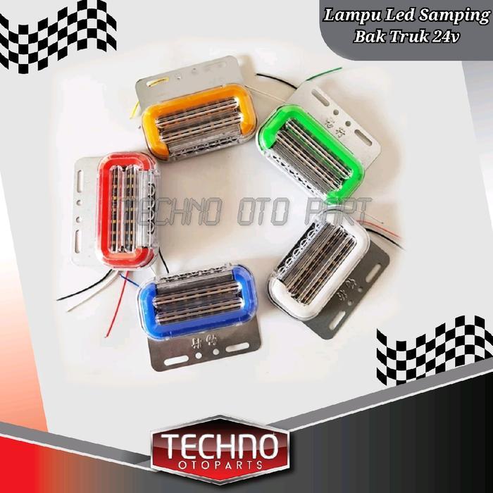 Promo Lampu Samping Bak Truk Oval Besar 24V Hino Giga Canter Lohan Fuso Dll Ori